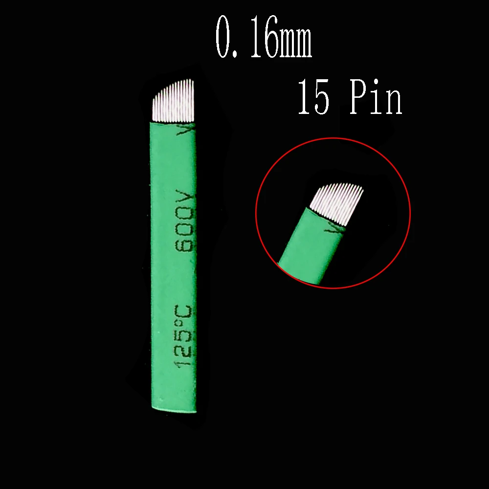 

Hotsell Microblading Tattoo Needles 15/18/2 pins 0.16mm for Microblading Embroidery Pen Pernement Makeup Eyebrow Tattoo