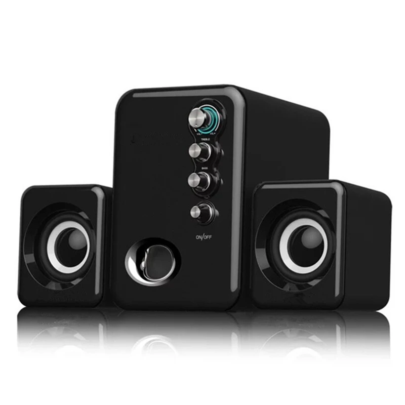 

Surround Stereo Computer Speakers Home Theater Multimedia Combination Subwoofer USB Port 2.1 Laptop Desktop Loudspeaker