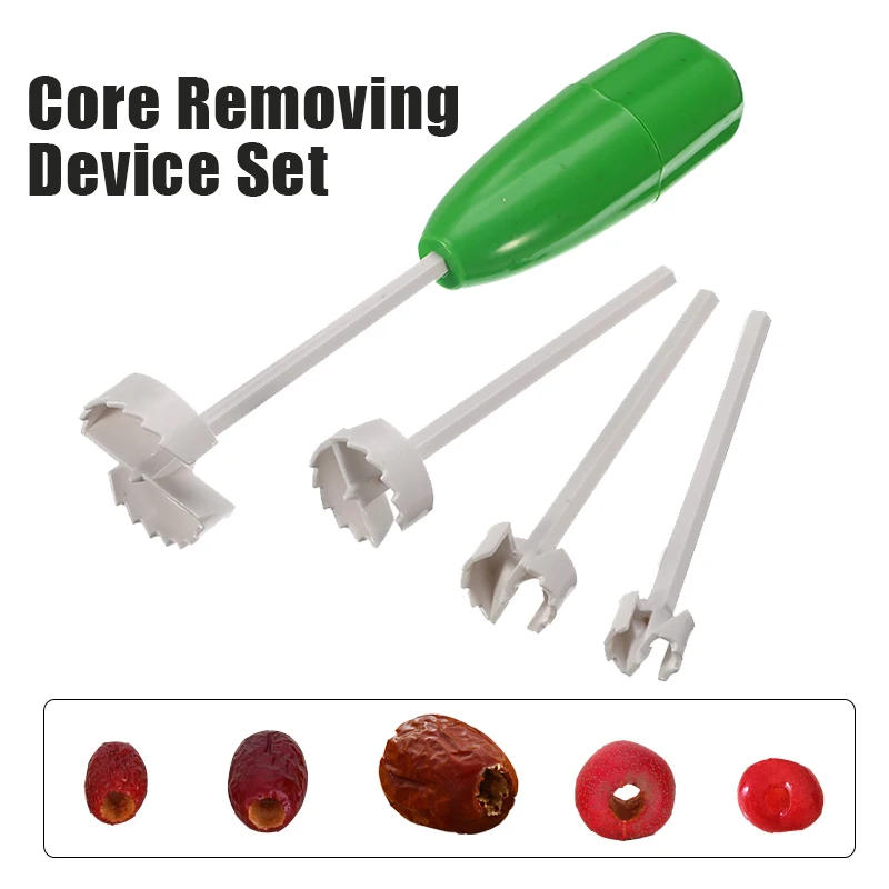 

Handheld Fruit Corers Remover Set for Vegetables Dig Hole Opener Core Remove Device Separator Vegetable Drill Kitchen Supplies