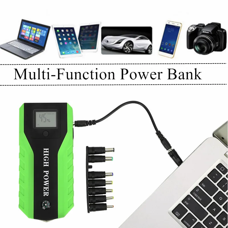 Tanie Nowe urządzenie do uruchamiania awaryjnego samochodu GKFLY Power Bank 12V urządzenie zapłonowe benzyna samochód z napędem diesel ładowarka do wzmacniacz do akumulatora samochodowego Buster rozrusznik samochodu