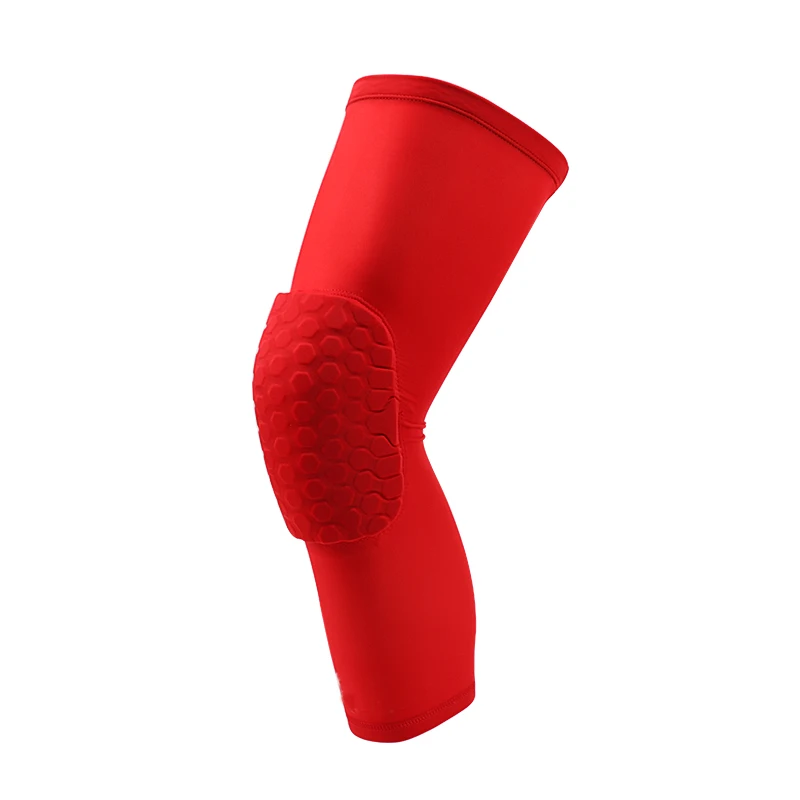 1 шт. наколенник для баскетбола соты столкновения эластичный бандаж на колено поддержка дышащий компрессионный защитный механизм наколенник пена ноги