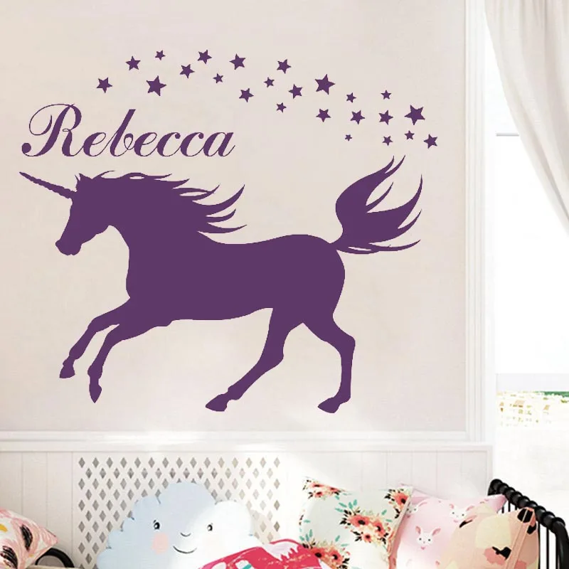 unicorn wall vinyl