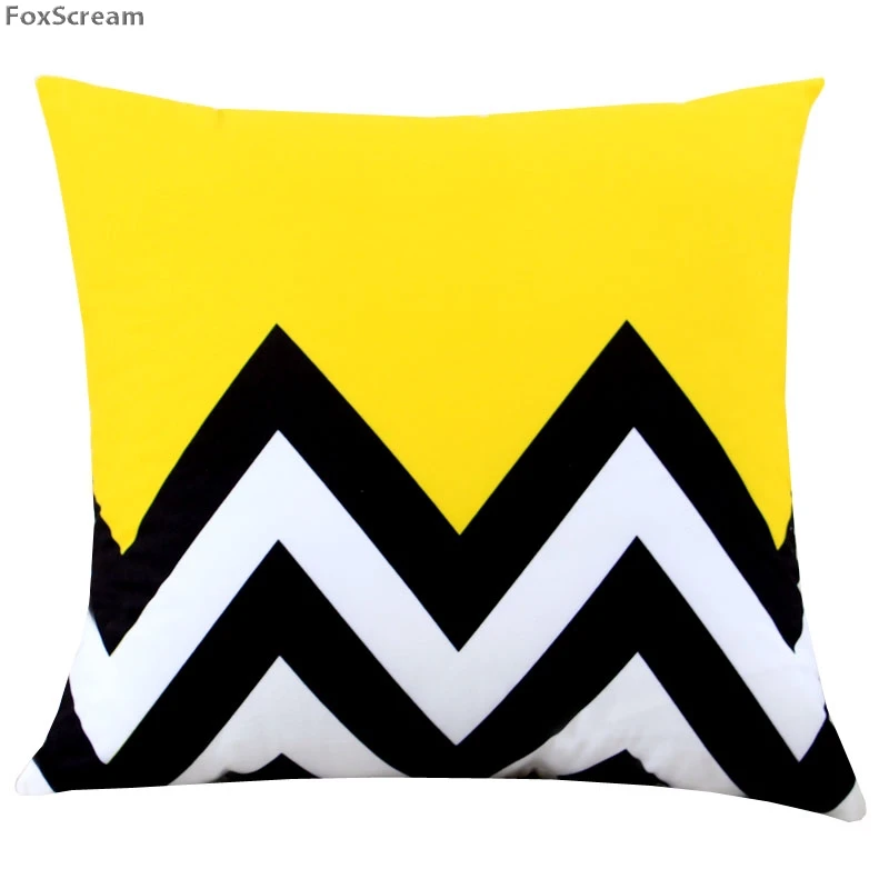 Чехол для подушки с Северными мотивами домашний декор синий желтый серый геометрический декоративный чехол на подушки черный, белый цвет диванные подушки для дивана размером 45*45 см