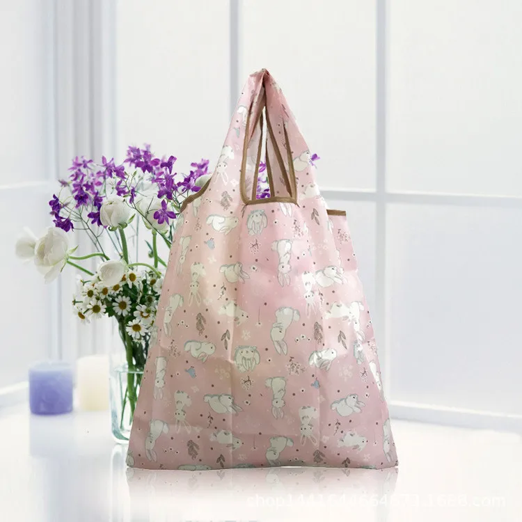 Новая мода, 22 цвета, сумка для покупок, Дамская Складная многоразовая сумка для продуктов с фруктами, рециркулирующая сумка для рук, вместительные сумки для хранения