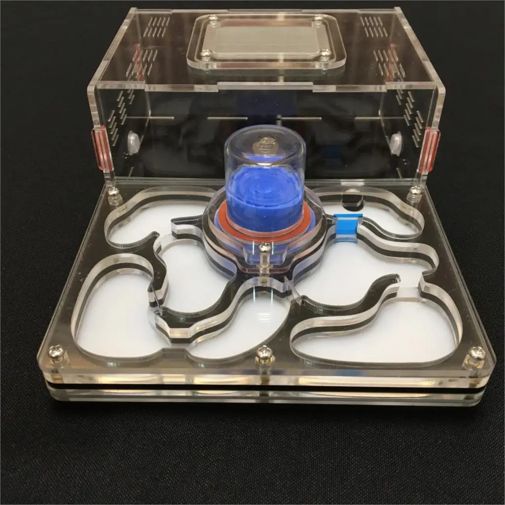 Best L size plane design 9color available ant farm acrylic moisture with feeding area, insect ant villa pet advanced mania farm ants