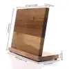 Acacia Wood Magnetic Knife Block Holder, Universal Stand Without Knives for kitchen ► Photo 2/6