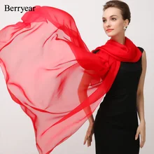 

Berryear Women Scarves Summer Silk Scarf Fashion Hijab Head Scarf Designer Shawl for Women Plus Size