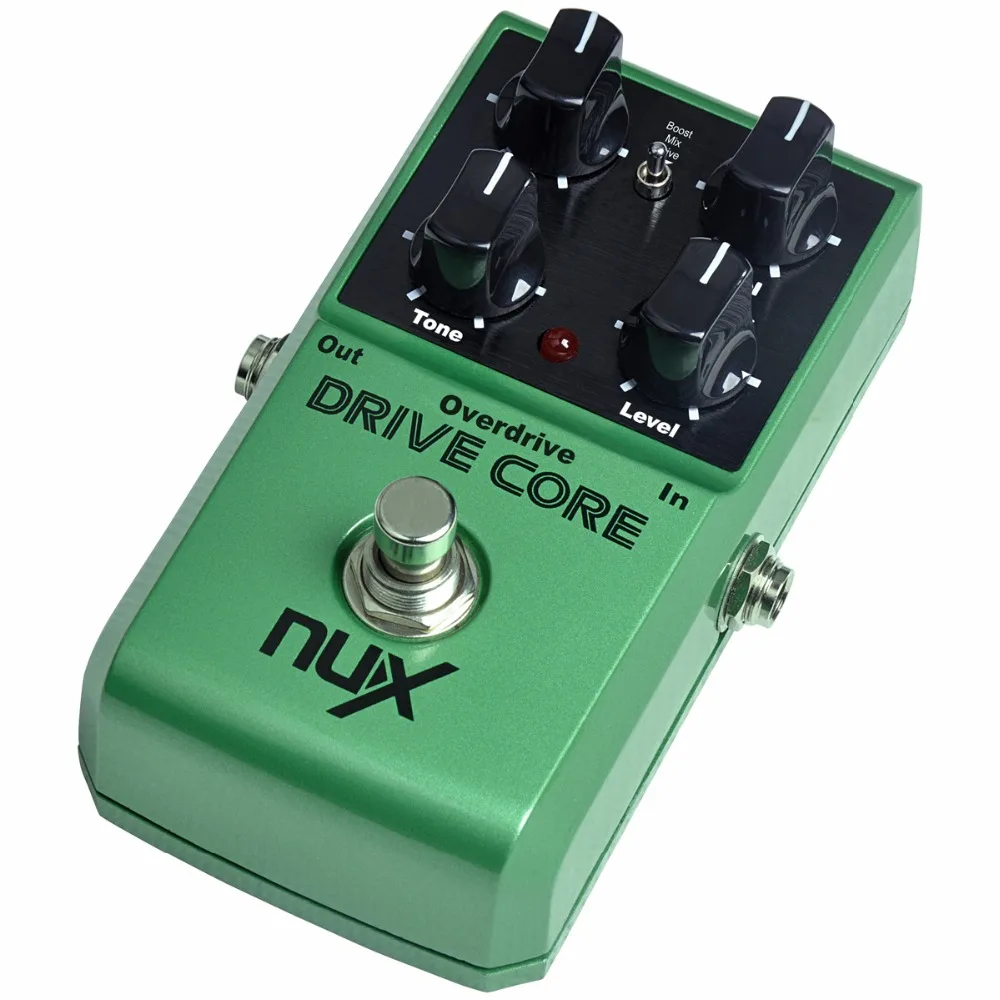 NUX Drive Core High gain Guitar Overdrive Effects pedal with Booster