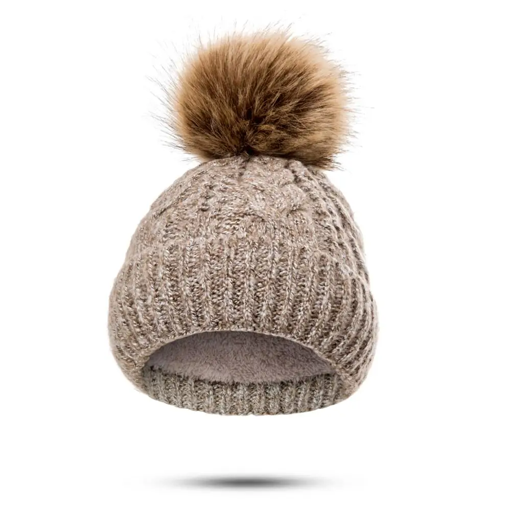 MLTBB, модная зимняя шапка для женщин, утолщенная теплая шапка для волос, женская брендовая шапка, плюс бархатная хлопковая вязаная шапка для девочек