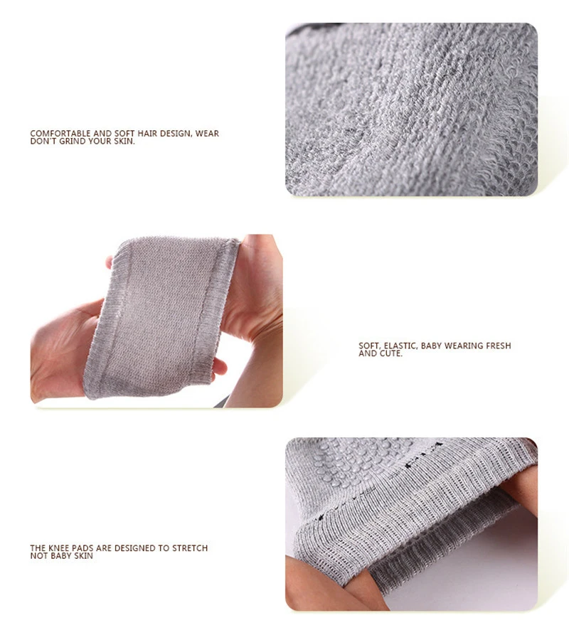 1 Pair Baby Knee Pads Toddler Safety Crawling Elbow Cushion Infant Knee Protector Leg Warmers T1100 (20)