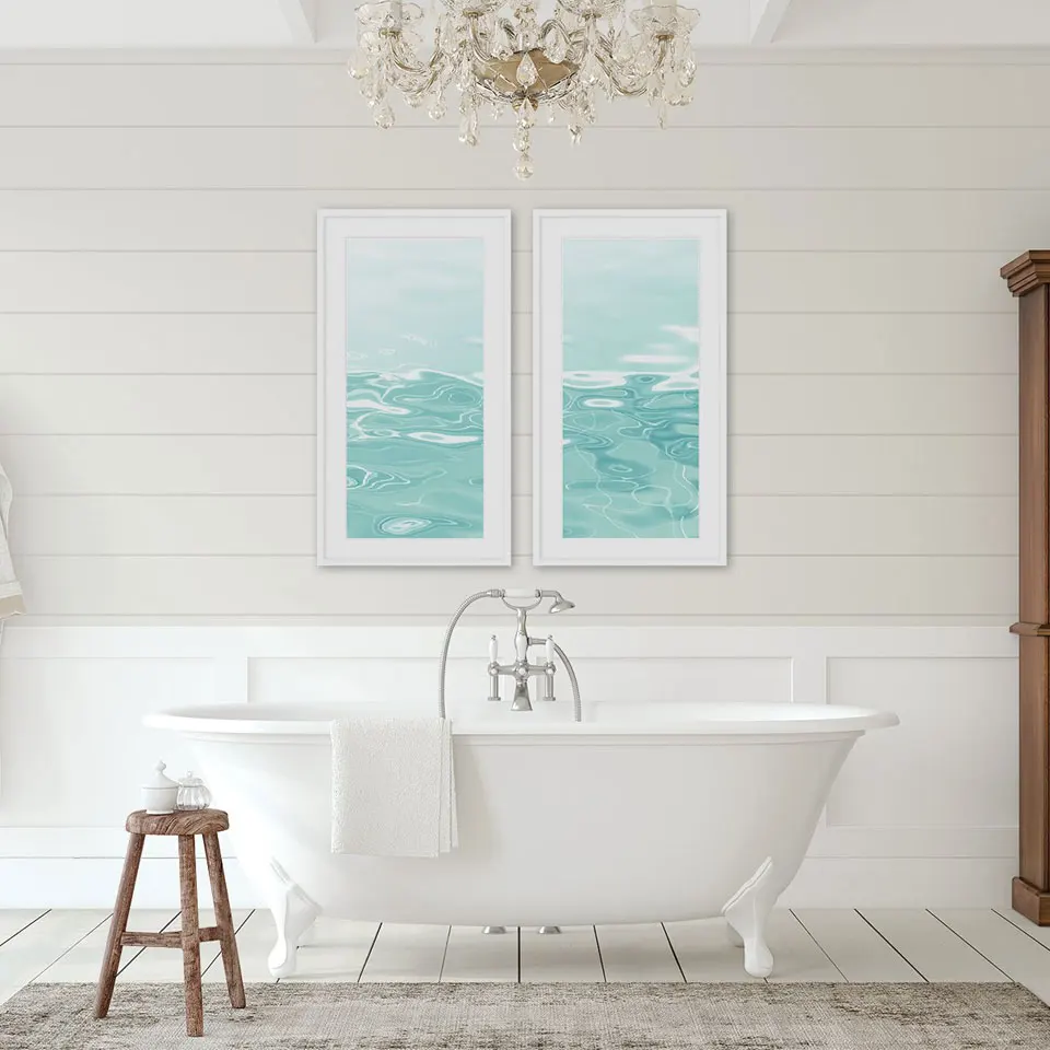 

Turquoise Seascape Photography Poster Nature Canvas Painting Nordic Art Print Wall Pictures For Living Room Modern Home Decor