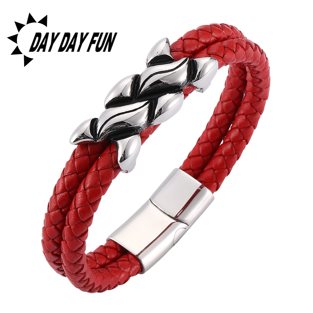 2019 Fashion bracelet homme Jewelry String Bracelet Handmade Braided Leather Rope Men Women Hand Strap Charm E0123 | Украшения и