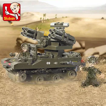 

Sluban 0283 207Pcs Military Series Antiaircraft Tank Building Block Construction Figure Toys Gift For Kids Compatible With Toys