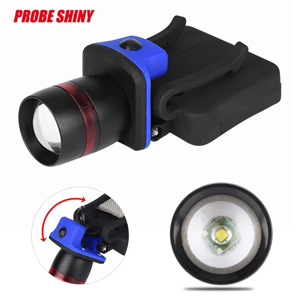 

3000 LM Head Lamp XPE Q5 LED 3 Mode Clip Cap Brim Light By AAA Battery Focusing Zoom Fishing Hiking Working Protable tools