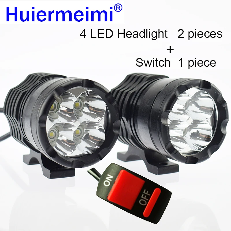 

Huiermeimi Motorcycle Headlight 12V 40W 6000K Motorbike U2 LED Spotlight Moto Driving Working Head Light Spot Auxiliary Lamp DRL