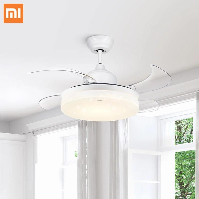 

Xiaomi Stealth Fan Lamp Household Natural Wind Intelligent Remote Control 3-Speed Adjustable Living Room Restaurant Bedroom