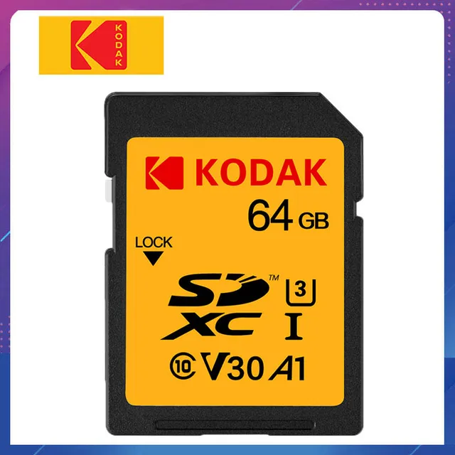 Kodak sd card 64GB memory card 128GB SDXC U3 V30 carte sd 256GB for