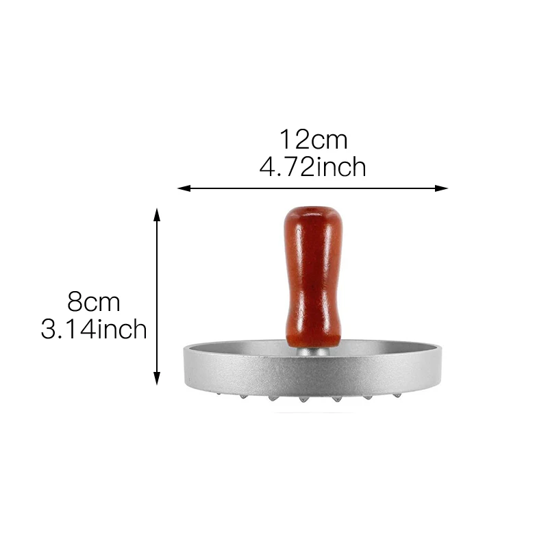 1 компл. Алюминиевый сплав DIY гаджет с антипригарным деревянной ручкой гамбургер пресс кухонные инструменты