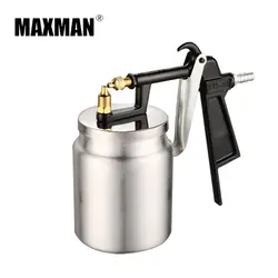 MAXMAN 500 мл безвоздушного пневматические Пистолеты-распылители Аэрограф опрыскиватель сплав живописи распылитель инструмент с бункера для