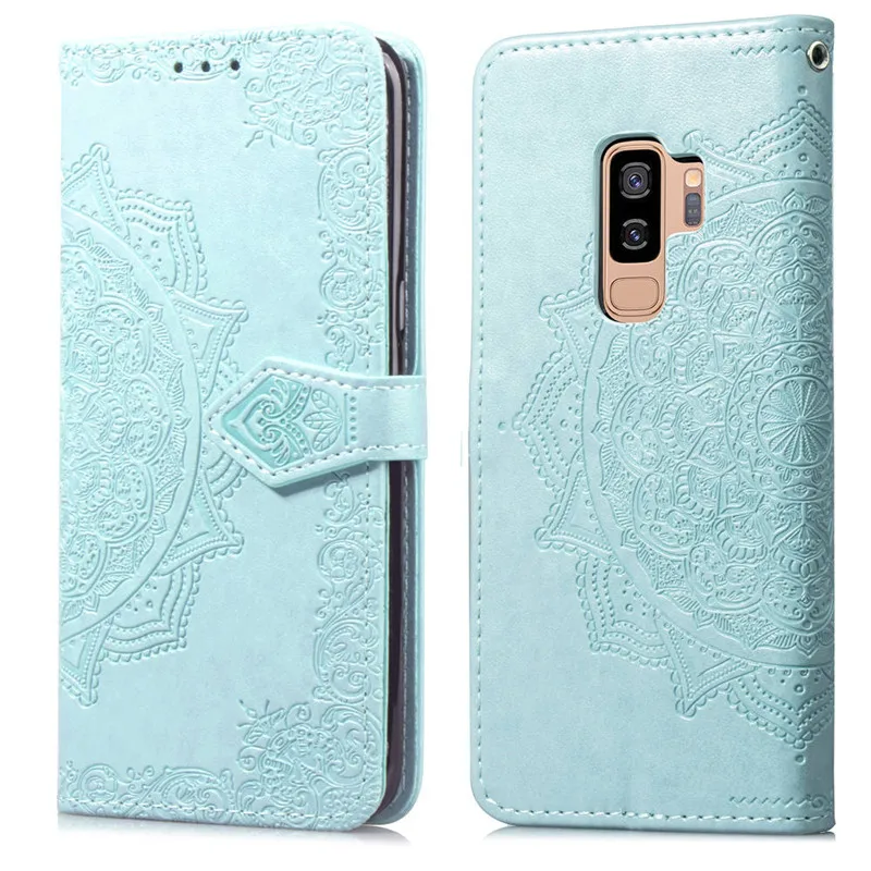 For Samsung S10 S9 S8 A6 Plus S7 A6 2018 Case Luxury Leather Phone Case For Samsung Galaxy S9 S10 Plus Flip Magnetic Wallet case samsung silicone cover