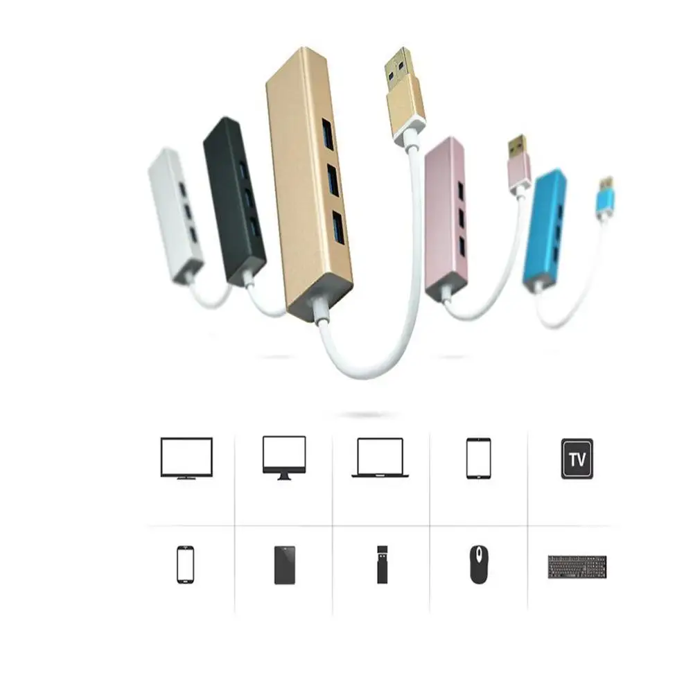 USB Ethernet с 3 Порты и разъёмы концентратор 0 RJ45 Соединительная плата локальной
