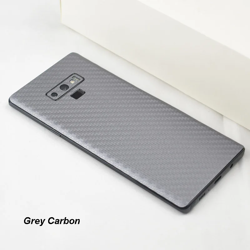 3D Carbon Fiber Skins Protective Film Wrap Skin Phone Back Paste Protective Film Sticker For SAMSUNG Note 9 Pure Color Sticker (7)