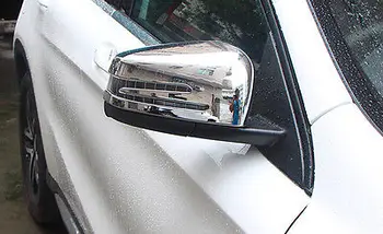 

2pcs ABS Chrome Side Door Mirror Cover Pair for Benz GLA X156 2013 2014 2015