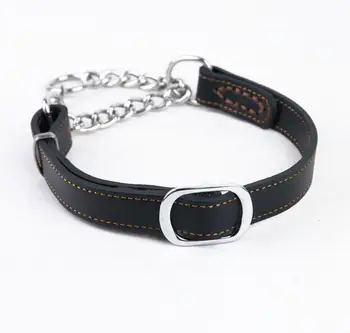 

ETHIN Pet dog real cow leather Pinch collar For Medium Large Breeds 2.0/2.5cm Genuine leather collar for small puppy 3 colors