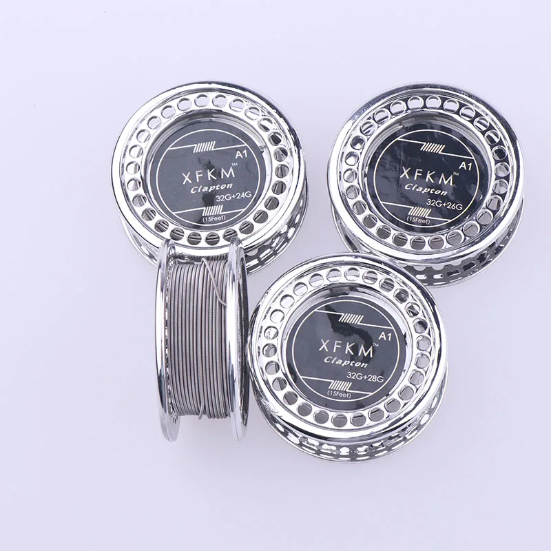 

XFKM 5m/roll A1 Clapton Wire Heating Wire for E cigarette RDA RBA RTA Rebuildable Atomizer Coil Clapton Heating Wire