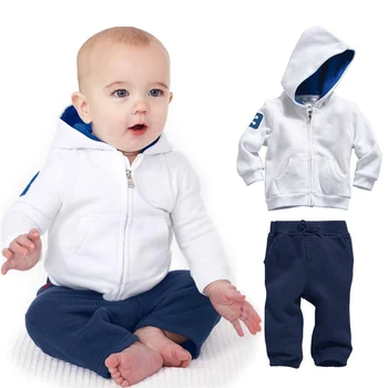 

Baby Boys Girls Clothing Set White Children Winter 2020 Brand Sweatshirt Pant Sport Costume School Clothes Kids Thicken Outfit