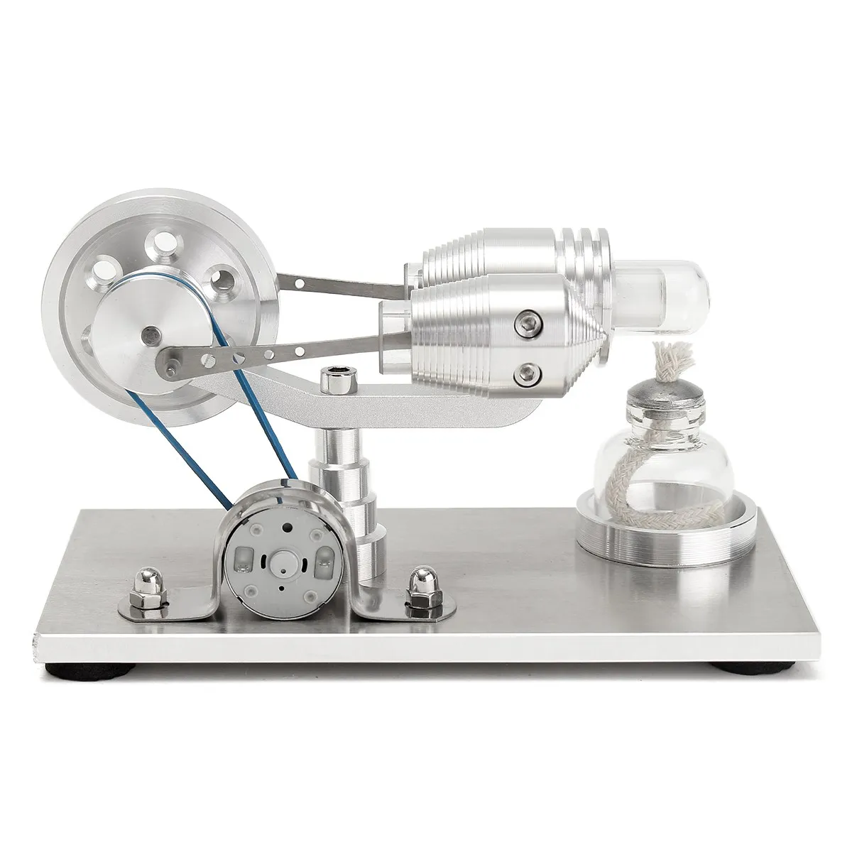New Arrival Stainless steel Mini Hot Air Stirling Engine Motor Model Educational Toy Science Experiment Kit