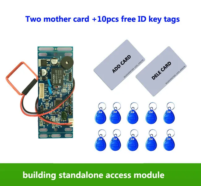 

RFID EM/ID Embedded Door Access Control ,intercom access control, lift control ,with 2pcs mother card, 10pcs em key fob,min:1pcs