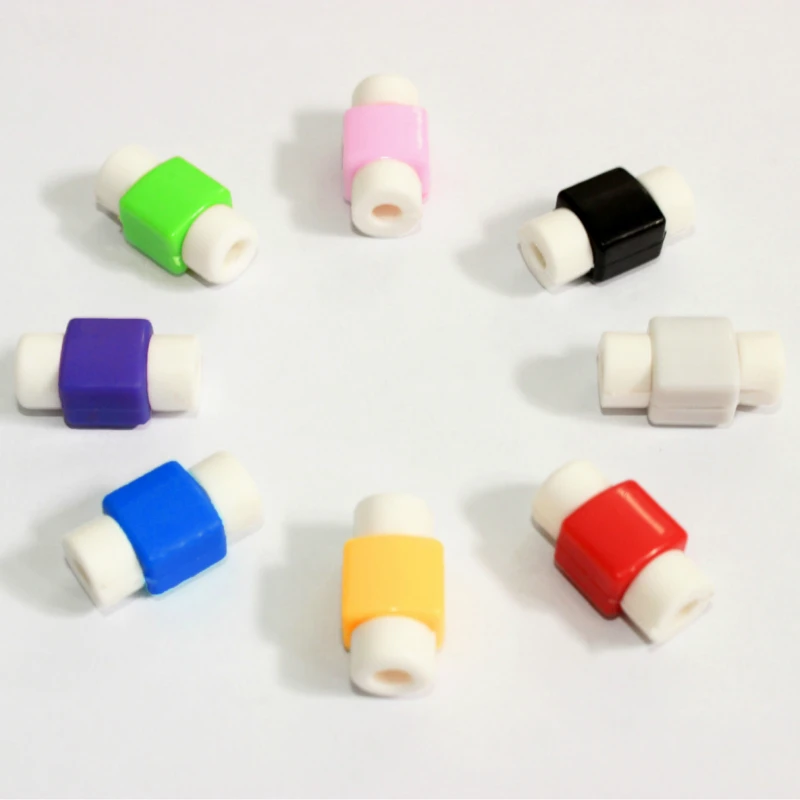 

10pcs USB Cable Protector Silicone Earphone Wire Cover 8Pin Data Charger line Protective Sleeve For iphone 7 8 plus