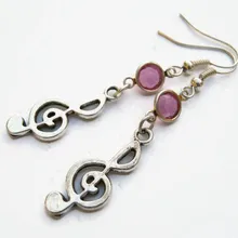 Серьги скрипичный Клиф, Персонализированные музыкальные серьги заметки, музыкальные аксессуары, ювелирные изделия для любителей музыки