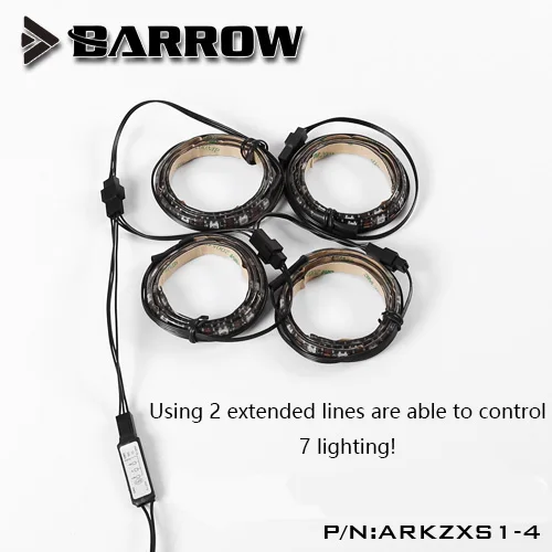 Original Barrow 5V LRC RGB 2.0 Aurora manual controller 1 to 4 extend line for LRC RGB v2 control system lighting components