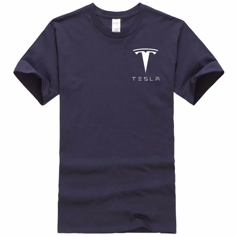 

New Tesla Men T Shirts Short Sleeve Round Neck Ringer Letter Printed cotton Male Tees Casual Boy t-shirt Tops many colors