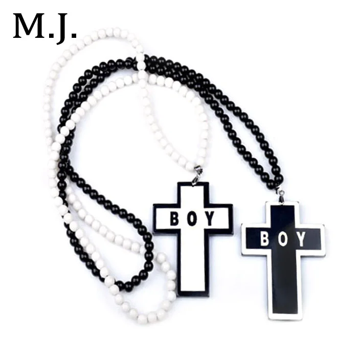 

Luxury Brand Good Wood Men Chains Hip Hop Pendant Necklace Boy Cross Big Pendants Necklaces For Men Costume Jewelry Wholesale