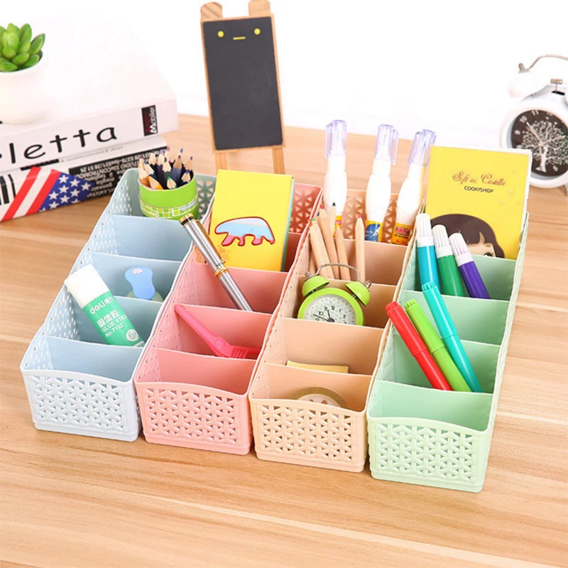 

Environmentally friendly hollow 5 storage box drawer desktop storage box socks storage box bra storage cabinet A10956