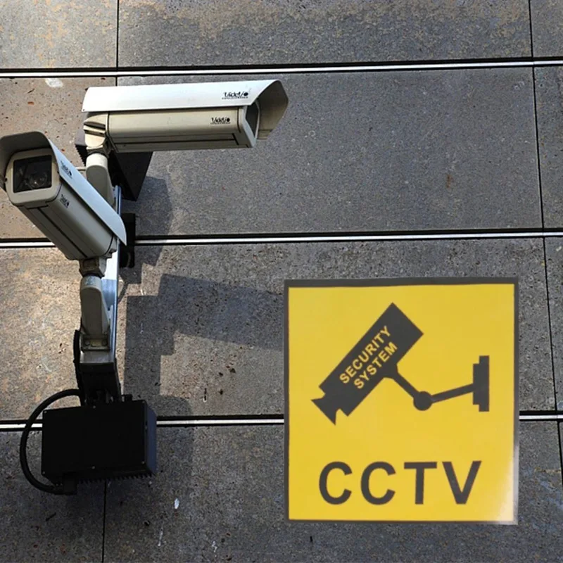 10 шт Водонепроницаемая камера видеонаблюдения Стикеры Предупреждение Переводные(наклеивающиеся) знаки для видеонаблюдения поддельные Камера и пустышка Камера