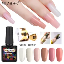 MIZHSE Полирующий Гель-лак для ногтей UV Builder гель натуральный телесный розовый прозрачный полигель-лак камуфляж дизайн ногтей маникюр