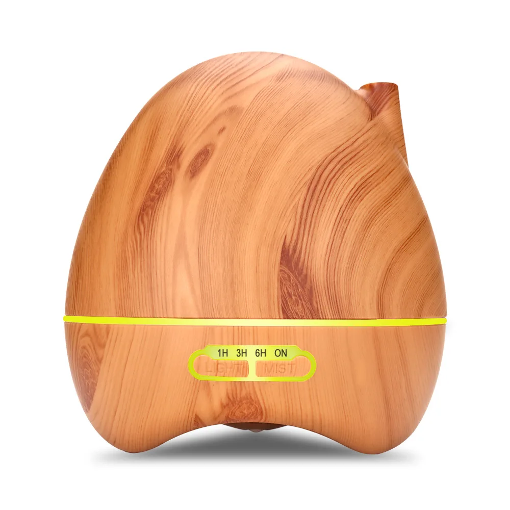 

300ml Air Humidifier Essential Oil Diffuser Aroma Lamp Aromatherapy Electric Aroma Diffuser Mist Maker for Home-Wood