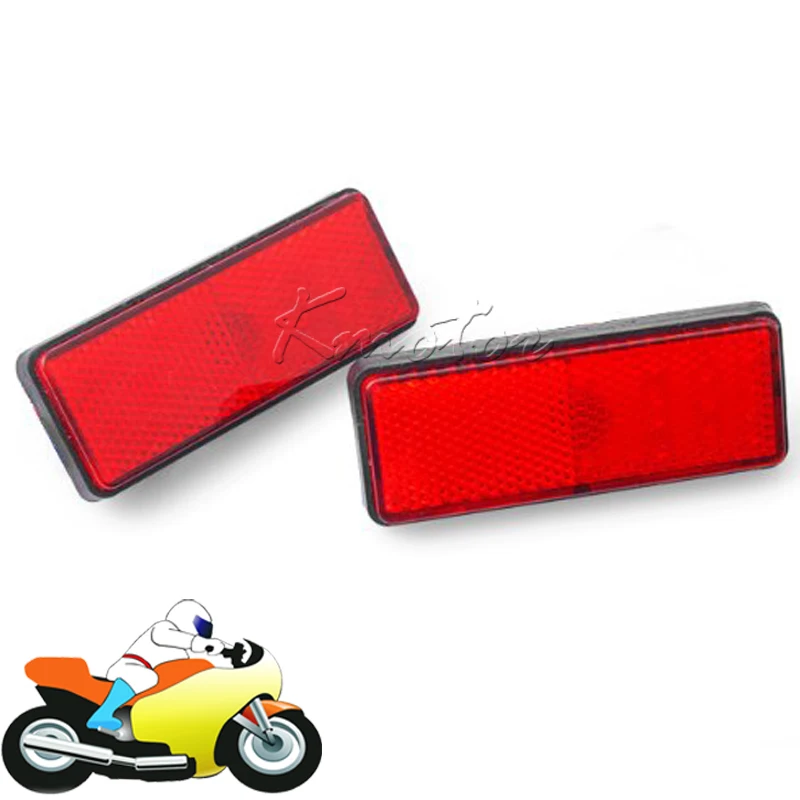 Motorcycle LED Rectangle Reflector Tail Brake Stop Marker Light Turn