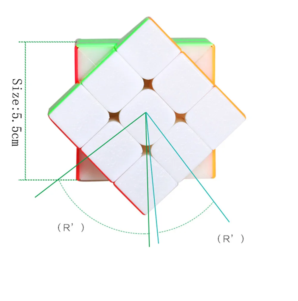 Shengshou 3x3x3 мистер м Магнитный куб твисти головоломка игрушка красочные наклейки головоломки для детей игрушки