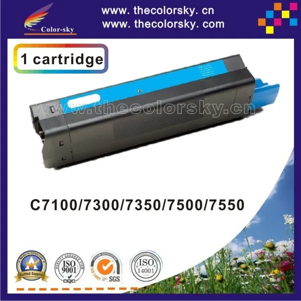 

(CS-OC7100) compatible toner cartridge for OKI C7100 C7300 C7350 C7500 C7550 C 7100 7300 7350 7500 41963001 - 41963004 10k/10k