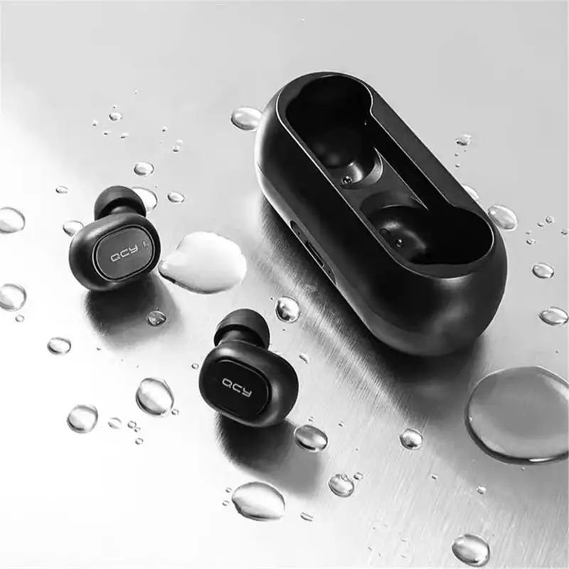 QCY T1C TWS 5 0 Bluetooth наушники 3D стерео беспроводные с двойным микрофоном гарнитура и
