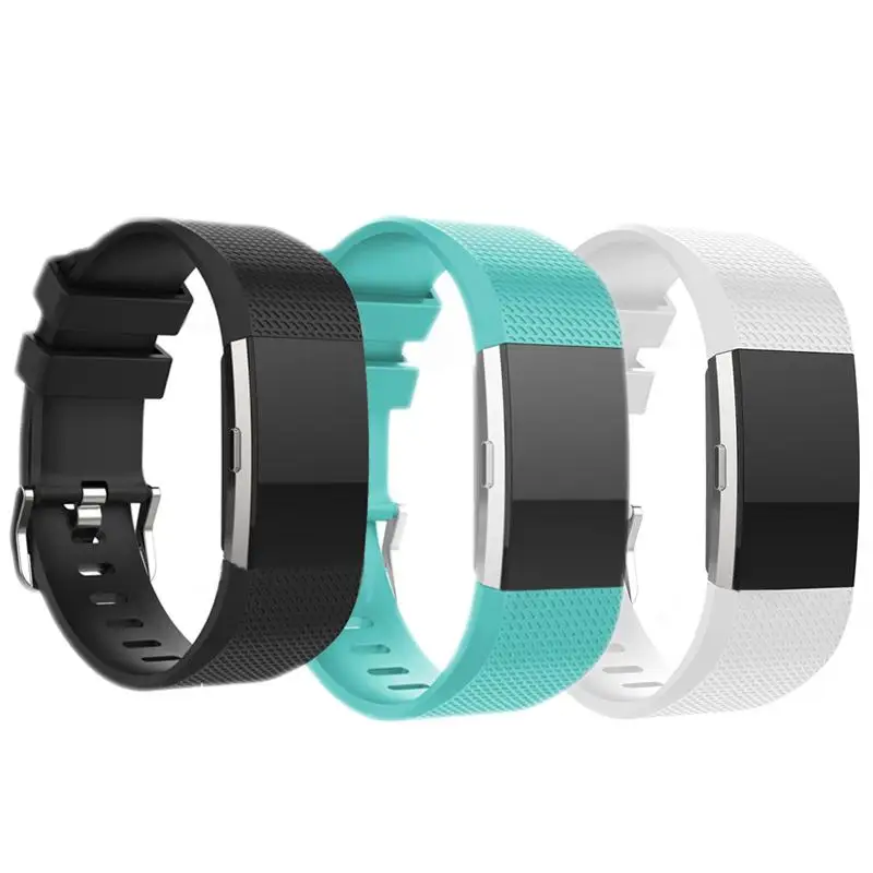 

EastVita 3pcs/set Silicone Replacement Wristband Staps for Fitbit Charge 2 Band Sport Bracelet Band for Fitbit Charge2