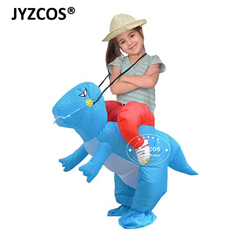 JYZCOS Kids dinosaur costumes Adult Blow Up Christmas Party Ride on Dragon Suit Inflatable Costumes Purim Halloween Cosplay (4)