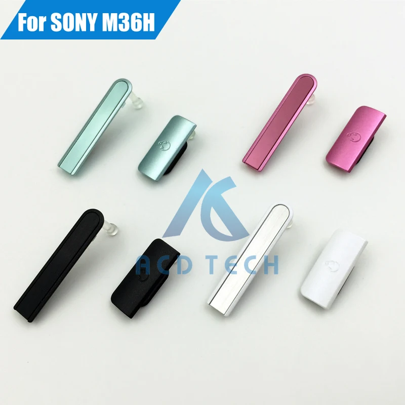 

Original New Micro SD Card Dust plug+Sim Card Slot Port Caps +Charging USB Cover For Sony Xperia ZR M36h C5502