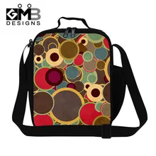 Сумка для ланча с принтом в горошек для девочек, детская термо-сумка для ланча, женские Рабочие Сумки для ланча, Детские изолированные красочные сумки для еды для школы