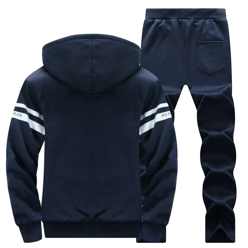 Riinr 2017 Fashion New Arrival Men's Sportwear Sets Winter Casual Hoodies Two Piece Sets Printing Solid Color Sporting Suit Men Riinr 2017 Fashion New Arrival Men's Sportwear Sets Winter Casual Hoodies Two Piece Sets Printing Solid Color Sporting Suit Men